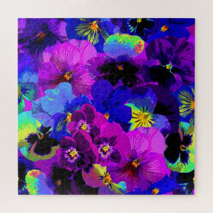 Stiefmütterchen Blume Jigsaw Puzzle Spring Lila
