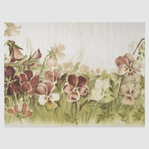 Stiefmütterchen Blumenwasser-Farbtöne Seidenpapier