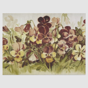 Stiefmütterchen Blumenwasser-Farbtöne Seidenpapier