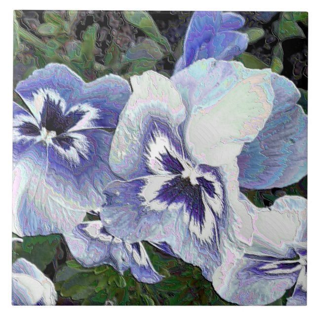 STIEFMÜTTERCHEN FLIESE (Vorderseite)