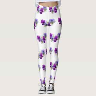 Stiefmütterchen Fünf Blume Muster Legierung Leggings