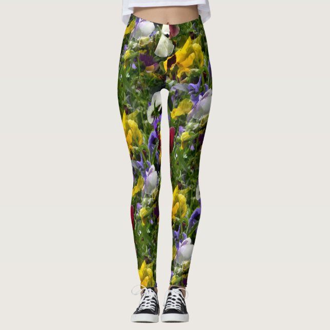 Stiefmütterchen für immer... leggings (Vorderseite)