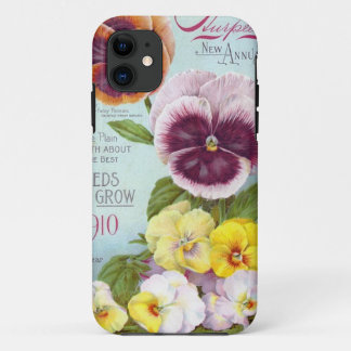 Stiefmütterchen im Vintage-Stil Case-Mate iPhone Hülle