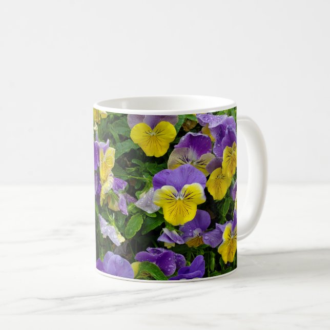 Stiefmütterchen Kaffeetasse (VorderseiteRechts)