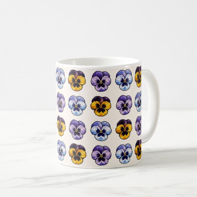 Stiefmütterchen  kaffeetasse (VorderseiteRechts)