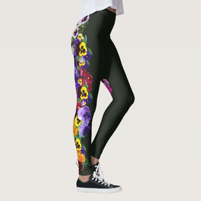Stiefmütterchen-Leggings Leggings (Rechts)