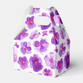 Stiefmütterchen lila Aquarellkunst Geschenkboxen Geschenkschachtel