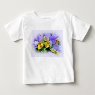 Stiefmütterchen - Lila, gelb Baby T-shirt