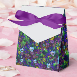 Stiefmütterchen [lila] Geschenkzelt Geschenkschachtel