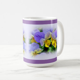 Stiefmütterchen - Lila und Gelb Tasse