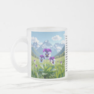 Stiefmütterchen Mattglastasse