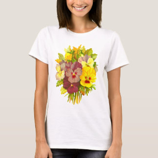 Stiefmütterchen-Retro Vintage mit T-Shirt