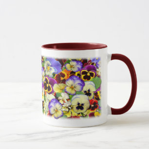 Stiefmütterchen ~ Ringer-Tasse # 2 Tasse