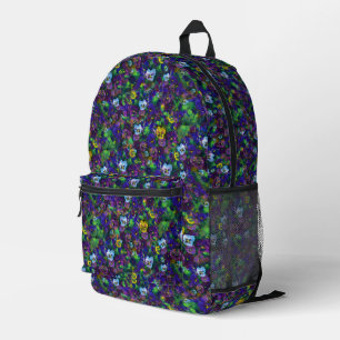 Stiefmütterchen-Rucksack [lila] Bedruckter Rucksack