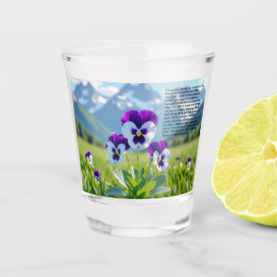 Stiefmütterchen Schnapsglas