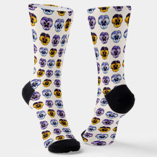 Stiefmütterchen Socken