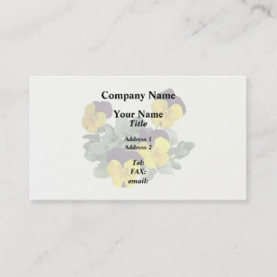 Stiefmütterchen-Sorbet Gelber Aufspringer Visitenkarte