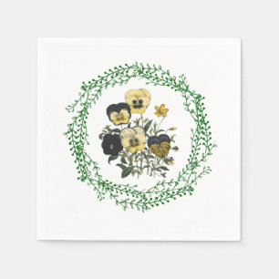 Stiefmütterchen Standard Cocktail Papier Napkins Serviette