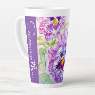 Stiefmütterchen Stiefmütterchen-Blume Floral Wasse Milchtasse
