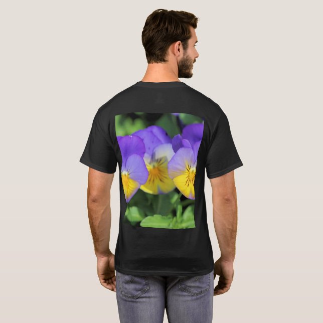 Stiefmütterchen T-Shirt (Schwarz voll)