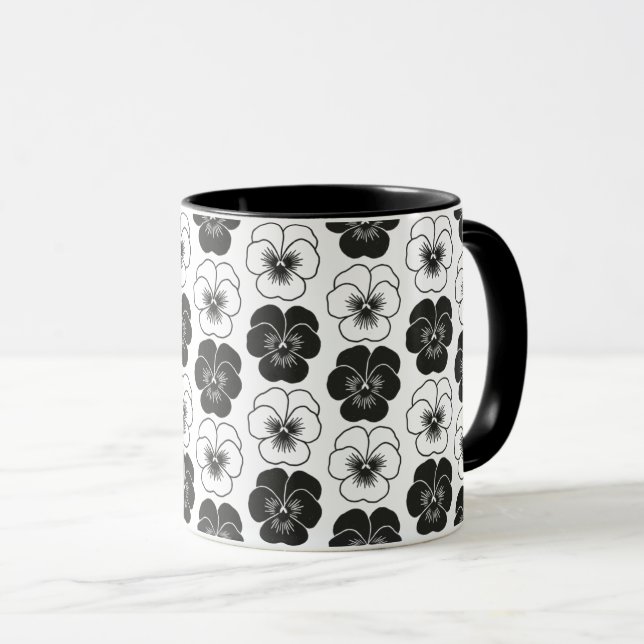 Stiefmütterchen Tasse (VorderseiteRechts)