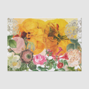 STIEFMÜTTERCHEN UND BLUMEN-GARTEN Seidenpapier