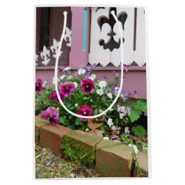 Stiefmütterchen und Fleur-de-lis - Martha's Vineya Mittlere Geschenktüte