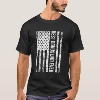 Stiefvater Beste Bonus-Vater Aller Zeiten Flagge F T-Shirt