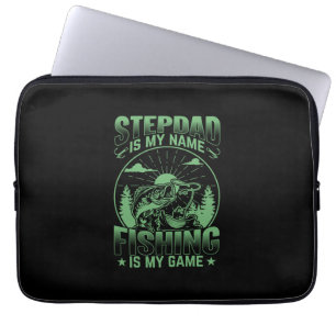 Stiefvater Ist Mein Name Fischen Mein Spiel Lustig Laptopschutzhülle