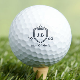 Stiefvater Monogramm Anfangsbuchstabe Name Jahr Ma Golfball