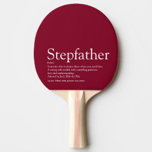 Stiefvater, Stiefpapa Definition Fun Burgundy Tischtennis Schläger