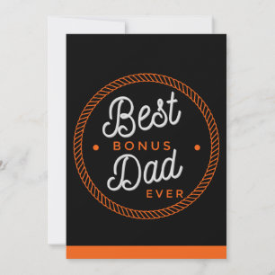 Stiefvater Vatertagskarten Stepdad Typografie Dankeskarte