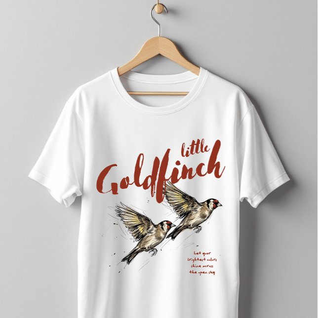 Stieglitz Kleiner Vogelbeobachter T-Shirt (Von Creator hochgeladen)