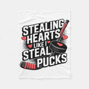Stiehl Herzen wie ich Pucks am Valentinstag stehle Fleecedecke