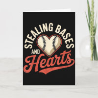 Stiehlt Basen Und Herzen Baseball-Wortspiele Sport