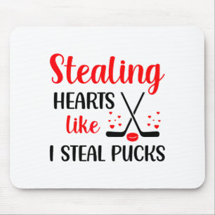 Stiehlt Herz wie ich Pucks stehle Valentinstag H Mousepad
