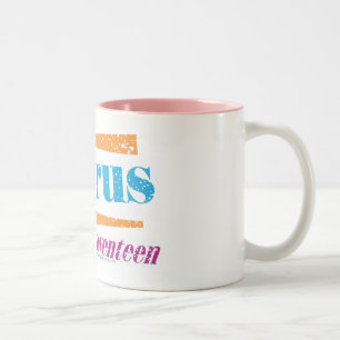 Stier-Aqua Zweifarbige Tasse