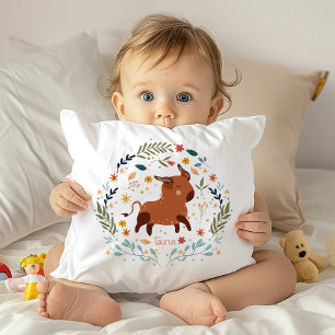 Stier Baby - Sternzeichen Thema Kissen