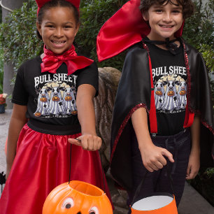Stier Blatt Geist Kuh Halloween Muh Ich meine Buh T-Shirt