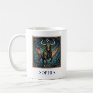 Stier Blau Himmelssternzeichen Kaffeetasse