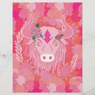 Stier, Blume des Lebens, blau, mandala,zen,chakra