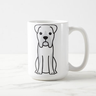 Stier-Boxer-HundeCartoon Tasse