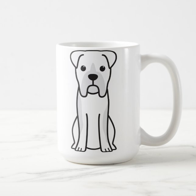 Stier-Boxer-HundeCartoon Tasse (Rechts)