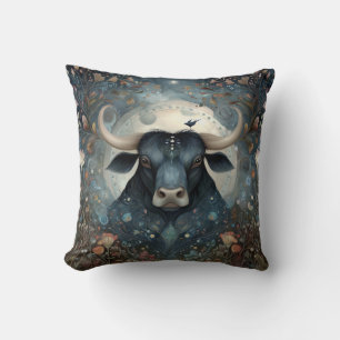 Stier Bull Zodiac Astrologie Mystischer Geburtstag Kissen