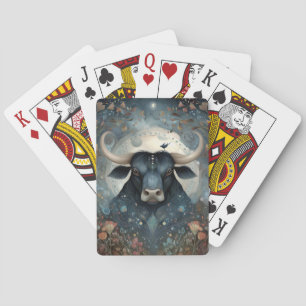 Stier Bull Zodiac Astrologie Mystischer Geburtstag Spielkarten