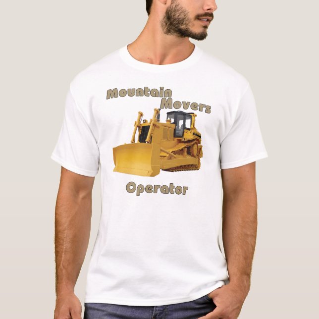 Stier-Bulldozer-Betreiber T-Shirt (Vorderseite)