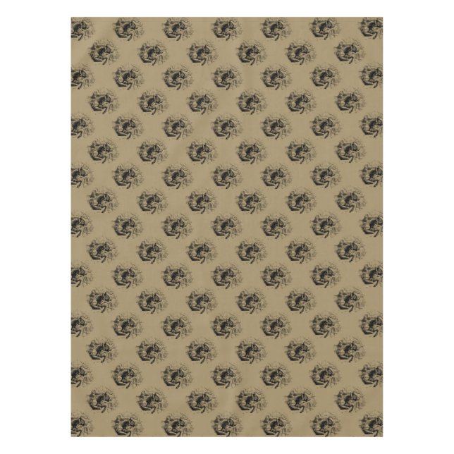 Stier Constellation Hevelius 1690 Gravur Tischdecke (Vorderseite)