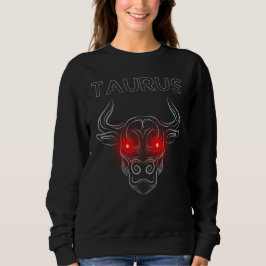 Stier Dark Astrology | Minimaler Okkulter Zodiakus Sweatshirt