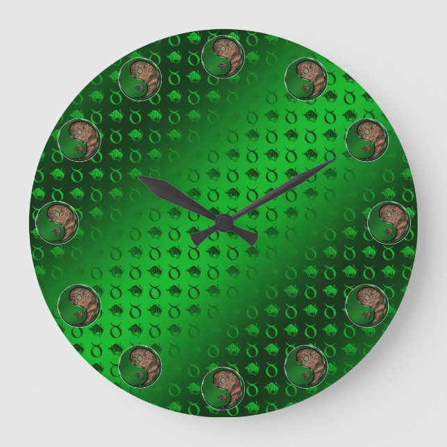 Stier der Bulle Große Wanduhr (Vorderseite)