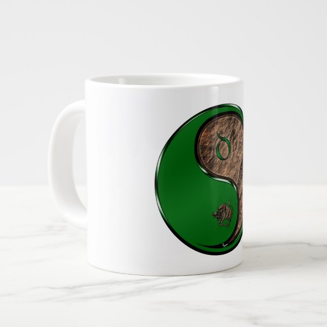 Stier der Bulle Jumbo-Tasse (Vorderseite Links)